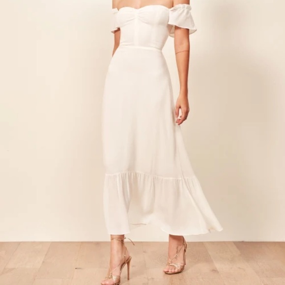 Reformation Brand New Ivory Butterfly Maxi Dress - Picture 3 of 5